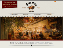 Tablet Screenshot of cafealtamira.de